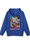 Gta Vice City Sırt Printed Hooded Yarı Oversized Sweatshirt Blue Hoodie 1314