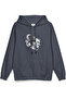 Atatürk Printed Hooded Half Oversized Sweatshirt Smoked Hoodie 1236