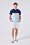 Blue Men's Polo Neck T-Shirt 6Sm5015 - 3