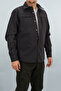 Men's Dark Gray Slim Fit Softshell Shirt Jacket Water Repellent and Wind-Resistant - 3