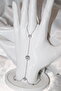 Silver Color Elegant Shahmeran with Flower and Stone Accessories - 2