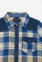 Boys’ Checkered Multi-Color Long Sleeve Shirt Plaid Contrast Shoulders | Sizes 2-12Years | MH - 3