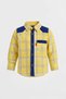 Boys’ Checkered Multi-Color Long Sleeve Shirt Plaid Contrast Shoulders | Sizes 2-12Years | MH - 4