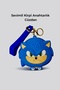 Cute Blue Hedgehog Keychain Wallet Zippered Silicone Mini Coin Pouch Bag Coin Pouch