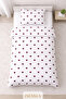 Allura Kalp Single Fitted Sheet Pieces Duvet Cover Set - 3