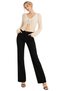 Beige Lace-Like Knit Tie-Detail Cotton Women's Cropped Cardigan - 4