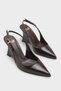 Women's Pointed Toe Shoes, Set of Wedge Heel Stylish Sandals Agis Brown