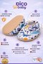 Non-Slip Underlay Pcs / Patterned Cotton Pcs Summer Baby Booties / Nursery Shoes / Stretchy and Soft - 4