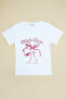 Bow and Text Printed Girls' T-Shirt