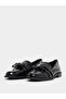 Black Patent Leather Loafers - 2