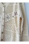 Embroidered Romantic Cardigan for Women in Sand Color - 3