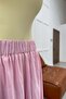 Lined Beli Rubber Skirt Pink - 2
