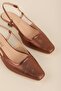 Women's Genuine Leather Thin Stiletto t Heeled Shoes Brgl.6136 Copper - 3