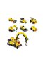 P605002 6 in 1 Yellow Egg Model 45 Piece Block Toy