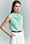 بلوزة ديجاجي ياكا بدون أكمام - لون النعناع - 4