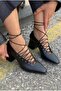 Temora Heeled Shoes Black Matte Leather - 4