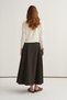 Women's Viscose Knitwear T-Shirt Cardigan Set Ecru - 5