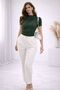 Women's Blouse with Drape Detail - 2