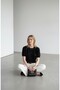 Women's Black Ribbon Detail Knitwear Blouse - 3