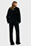 Embroidered velvet trousers - 5