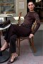 Brown Sheer Velvet-Textured Women's Blouse Mg2730 - 2
