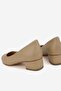 Women's Nude Genuine Natural De Leather Size 5-41 Classic Heel Shoes - 5