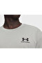 Ua m logo emb heavyweight ss men's casual t-shirt gray - 4