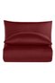 Linestyle King Size 100% Cotton satin (90 thread count) duvet cover set burgundy (3 pieces) 220x240/50x70 burgundy - 6