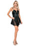 Women's Satin Nightgown with String Straps and Lace Detailed Chest Area 406 - 2