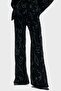Embroidered velvet trousers - 3