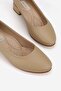 Women's Nude Genuine Natural De Leather Size 5-41 Classic Heel Shoes - 6