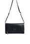 Black - Black Plain Women's Crossbody Bag Sp1278
