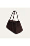 Women's Brown Tasseled Covered Suede Leather Handbag - 2