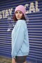 Nakışlı Oversize Kadın Sweat - 4