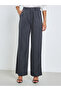 Grey Wide Leg Pleated Pants - 2