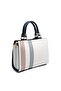White - Navy Blue Plaid Women's Handbag Sp1174 - 4