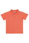 Boy's Palm Tree Embroidered Polo Collar T-Shirt for Ages 2-5 - Pink - 2