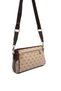 Dark Beige - Brown Monogram Women's Crossbody Bag Sp1273 - 4