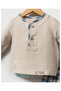 Baby Boy Plaid Top and Bottom Set Blue 5795 - 2