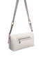 Sand Beige - Sand Beige Plaid Line Square Women's Crossbody Bag Sp1278 - 4
