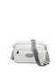 White - Women's Crossbody Bag with Gray Logo Sp1267 - 5