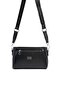 Black - Black Plain Women's Crossbody Bag Sp1273