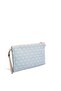 Silver & Polo Sp1034 Women's Portfolio & Clutch Monogram Blue-Tan - 3