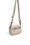 Sand Beige - Sand Beige Plaid Line Square Women's Crossbody Bag Sp1111 - 4