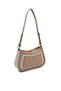 Dark Beige - Latte Plain Women's Crossbody Bag Sp1132 - 4