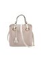 Burgundy - Bone Crow's Feet Plaid Women's Handbag Sp975 - 6