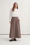 Women's Gabardine Vest Set Skirt Suit Mink - 4