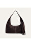 Women's Brown Tasseled Suede Leather Handbag