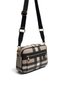 Coffee - Black Plaid Women's Crossbody Bag Sp1280 - 2