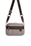 Coffee Yellow - Brown Plaid Line Square Women's Crossbody Bag Sp1280